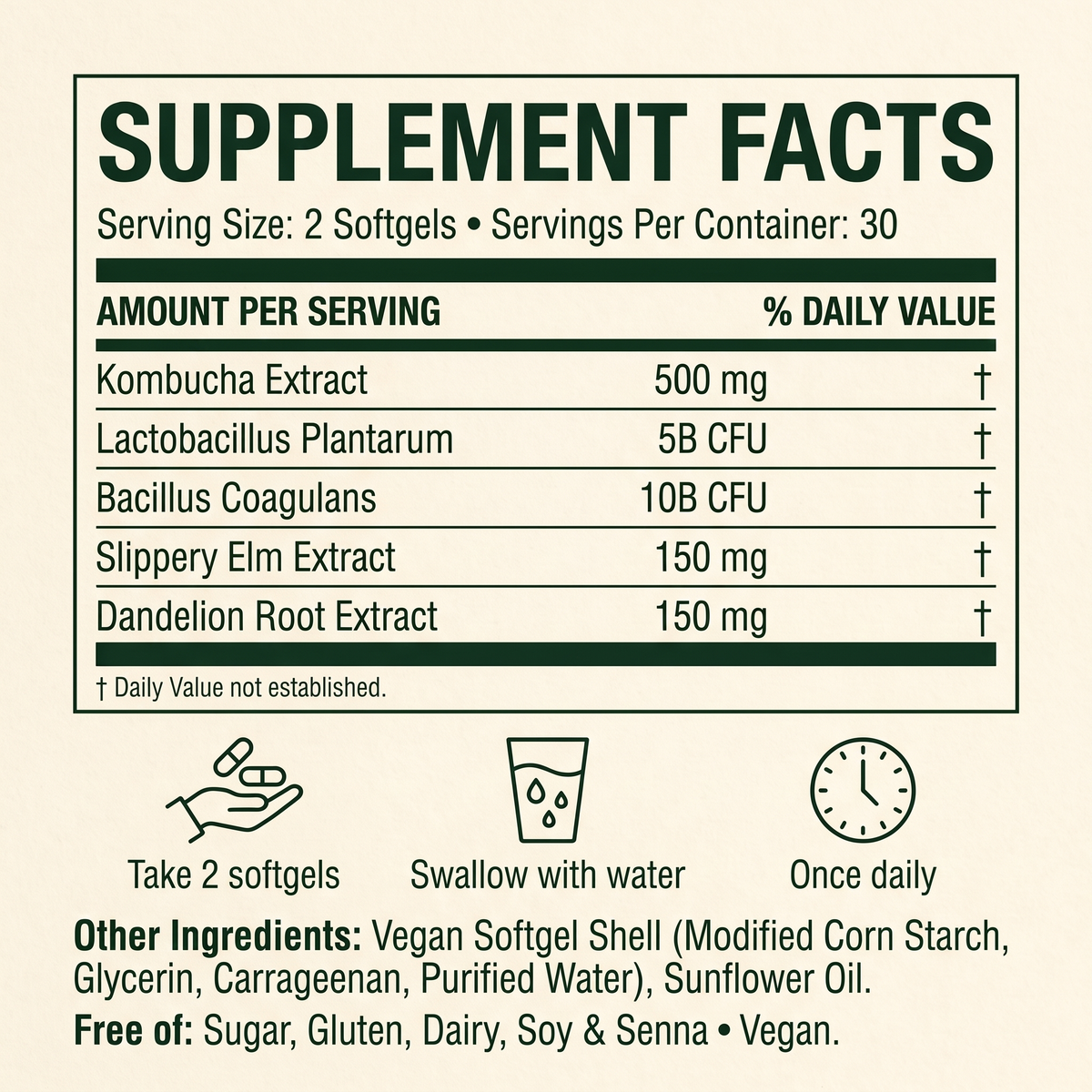 Kombucha Gut Restore Softgels
