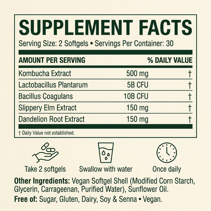 Kombucha Gut Restore Softgels