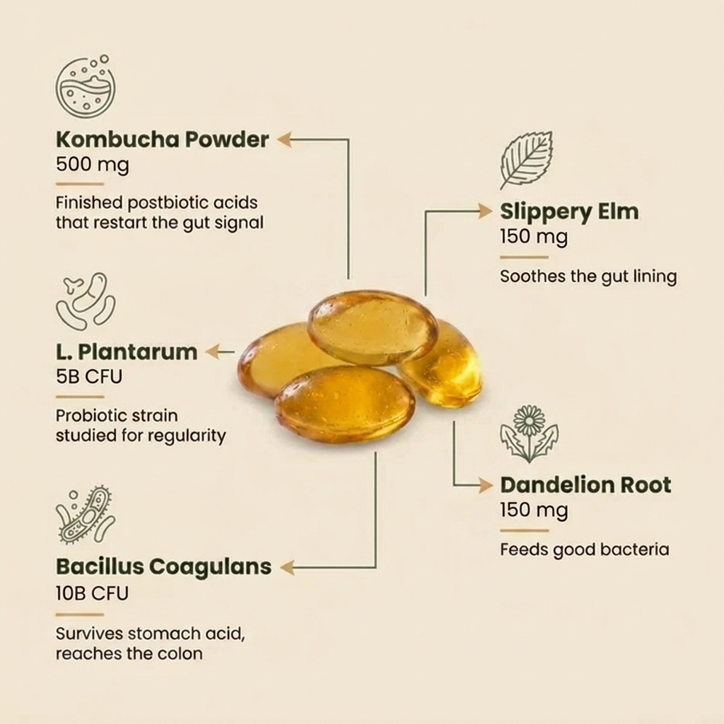 Kombucha Gut Restore Softgels