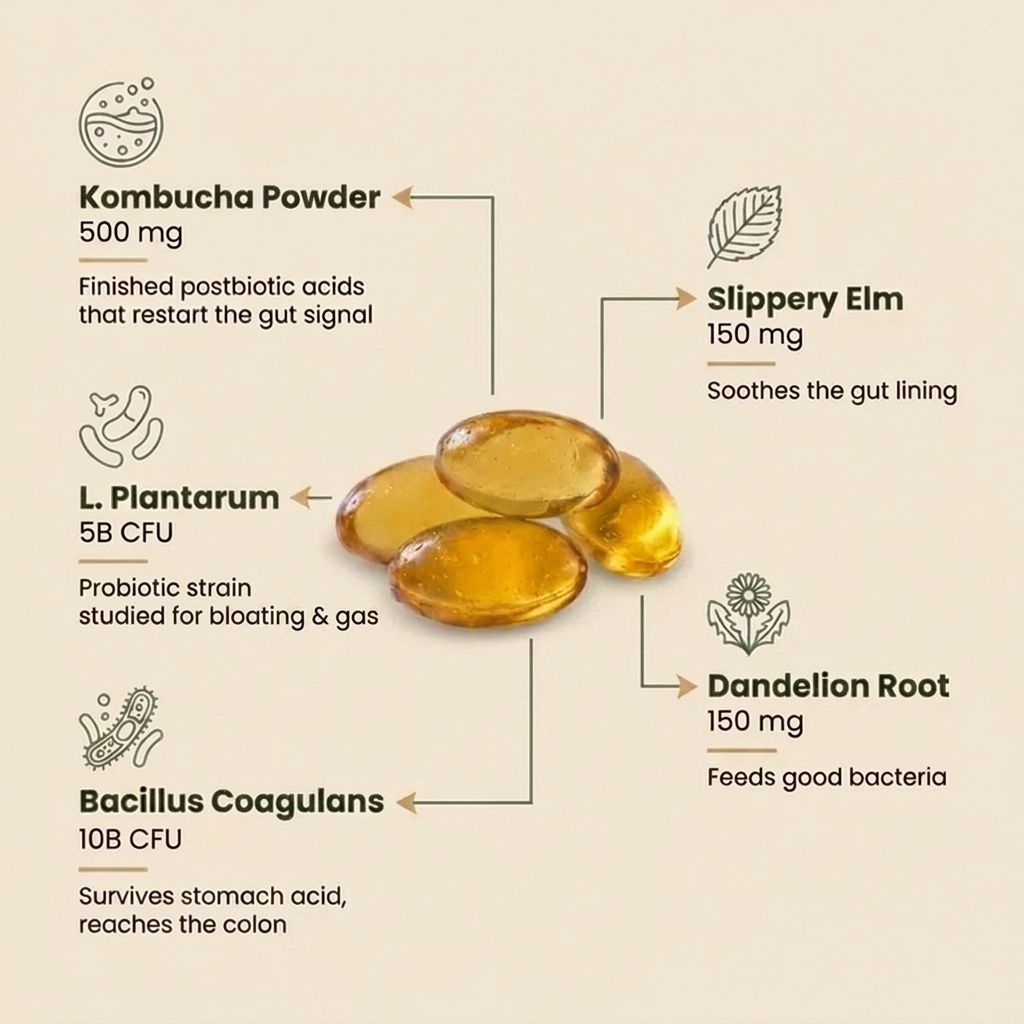 Kombucha Gut Restore Softgels