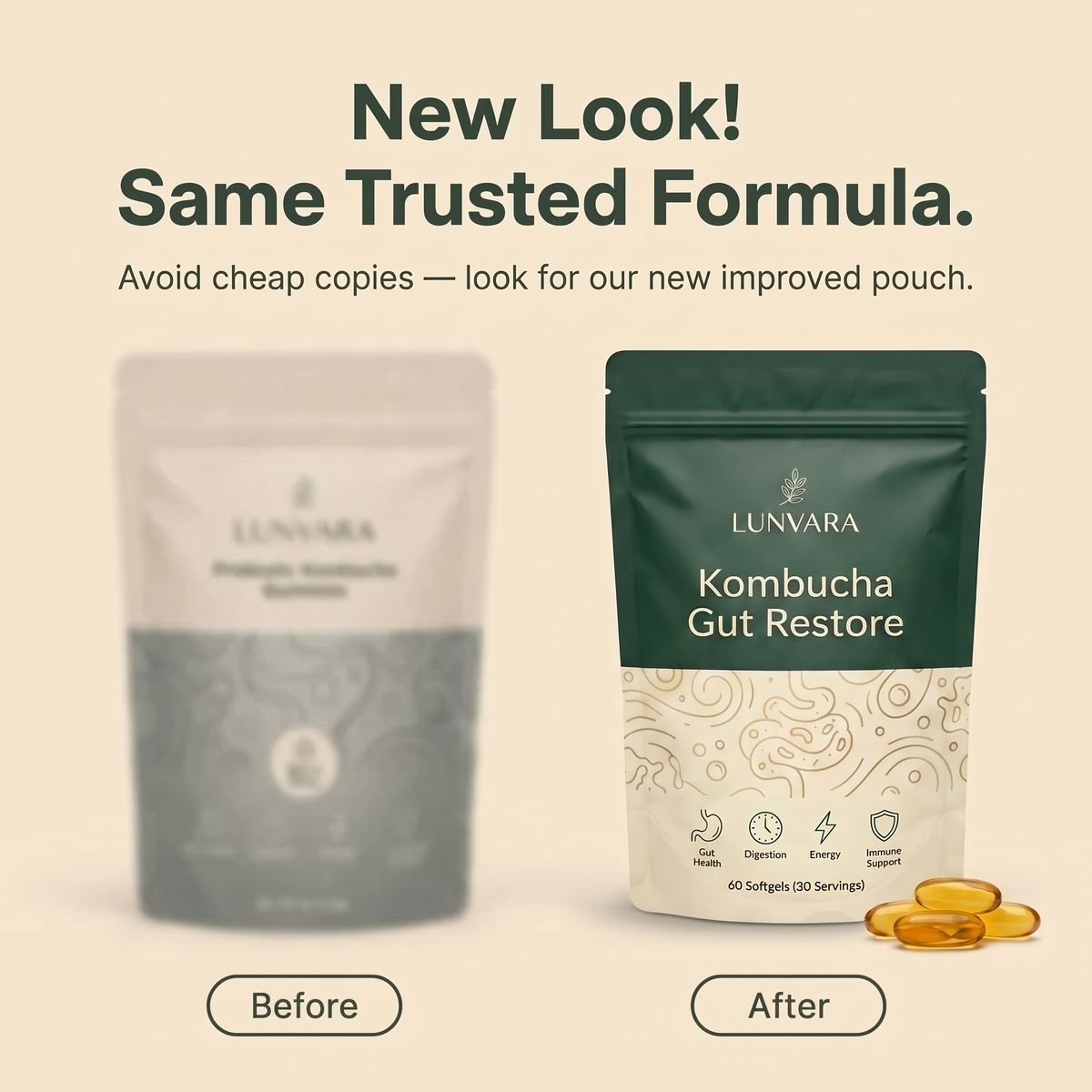 Kombucha Gut Restore Softgels